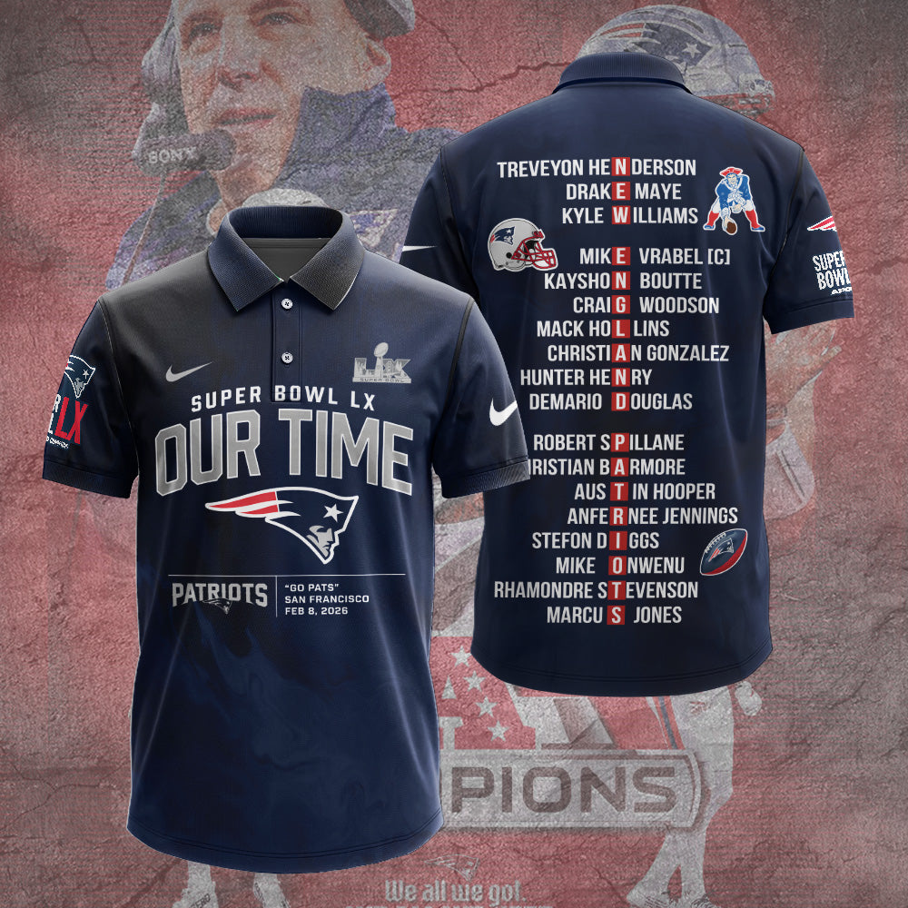 New England Patriots 2025 AFC Champions 3D Apparel – TANTN20625