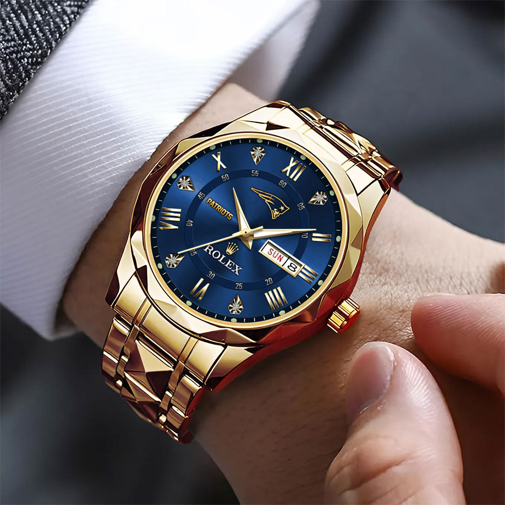 New England Patriots x Rolex Alloy Luxury Quartz Watch – MAITM13403