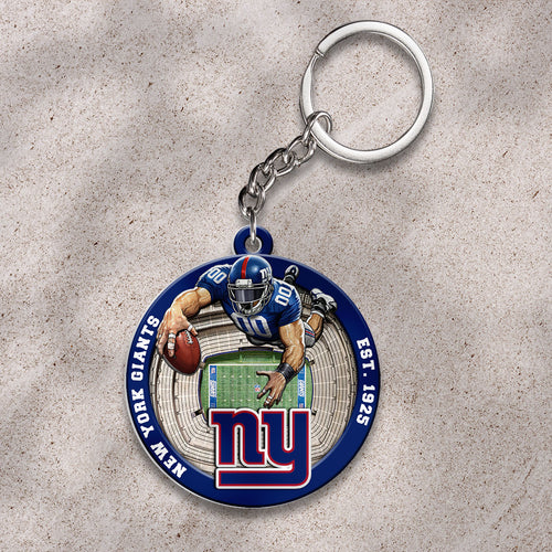 New York Giants Custom Shape 2-sided Keychain – HOATT12704