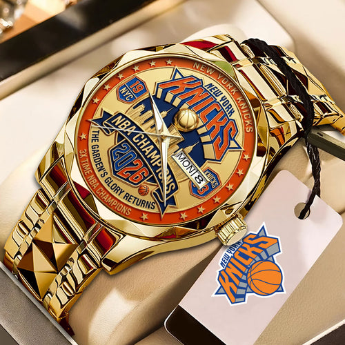 New York Knicks Alloy Luxury Quartz Watch – TMTHU7397