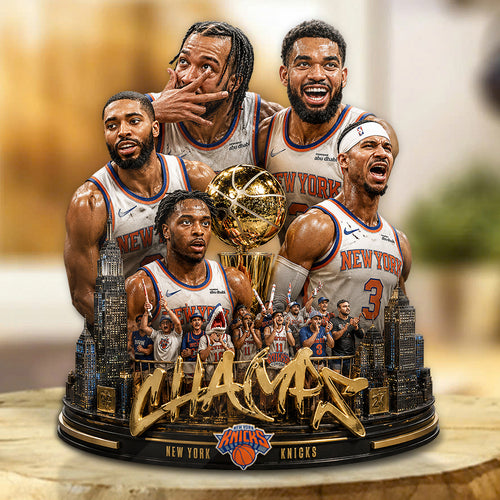 New York Knicks 2026 NBA Champions Custom Shape Acrylic Plaque – GNE7172