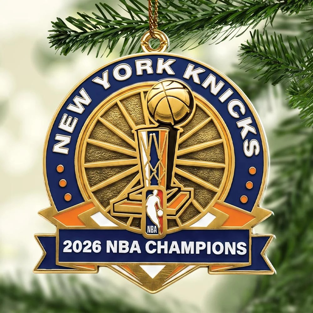 New York Knicks 2026 NBA Finals Champions Custom Shape 2-side Printed Acrylic Ornament – HOATT20916