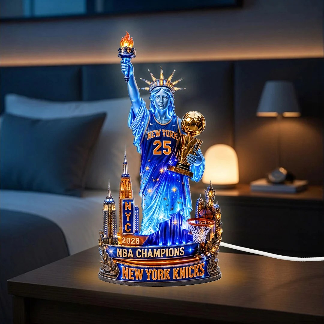 New York Knicks 2026 NBA Finals Champions Custom Shape Acrylic Light Box – TANTN25000