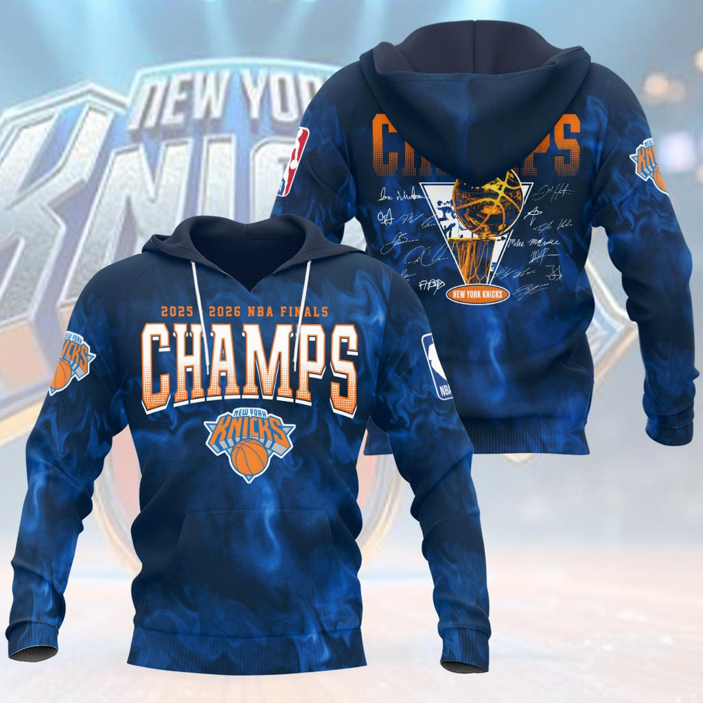 New York Knicks 2026 NBA Finals Champions 3D Apparel – HOATT18618