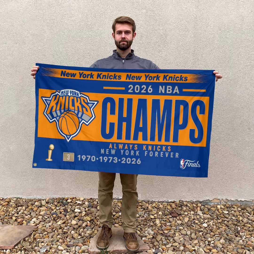 New York Knicks 2026 NBA Finals Champions 3D Double-side House Flag – HOATT18986