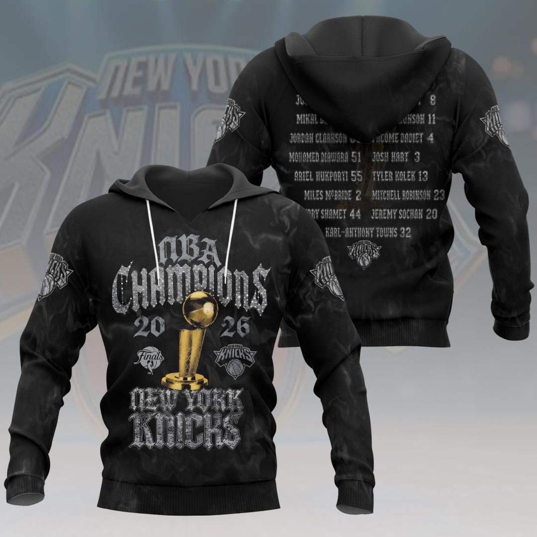 New York Knicks 2026 NBA Finals Champions 3D Apparel – HOATT19163