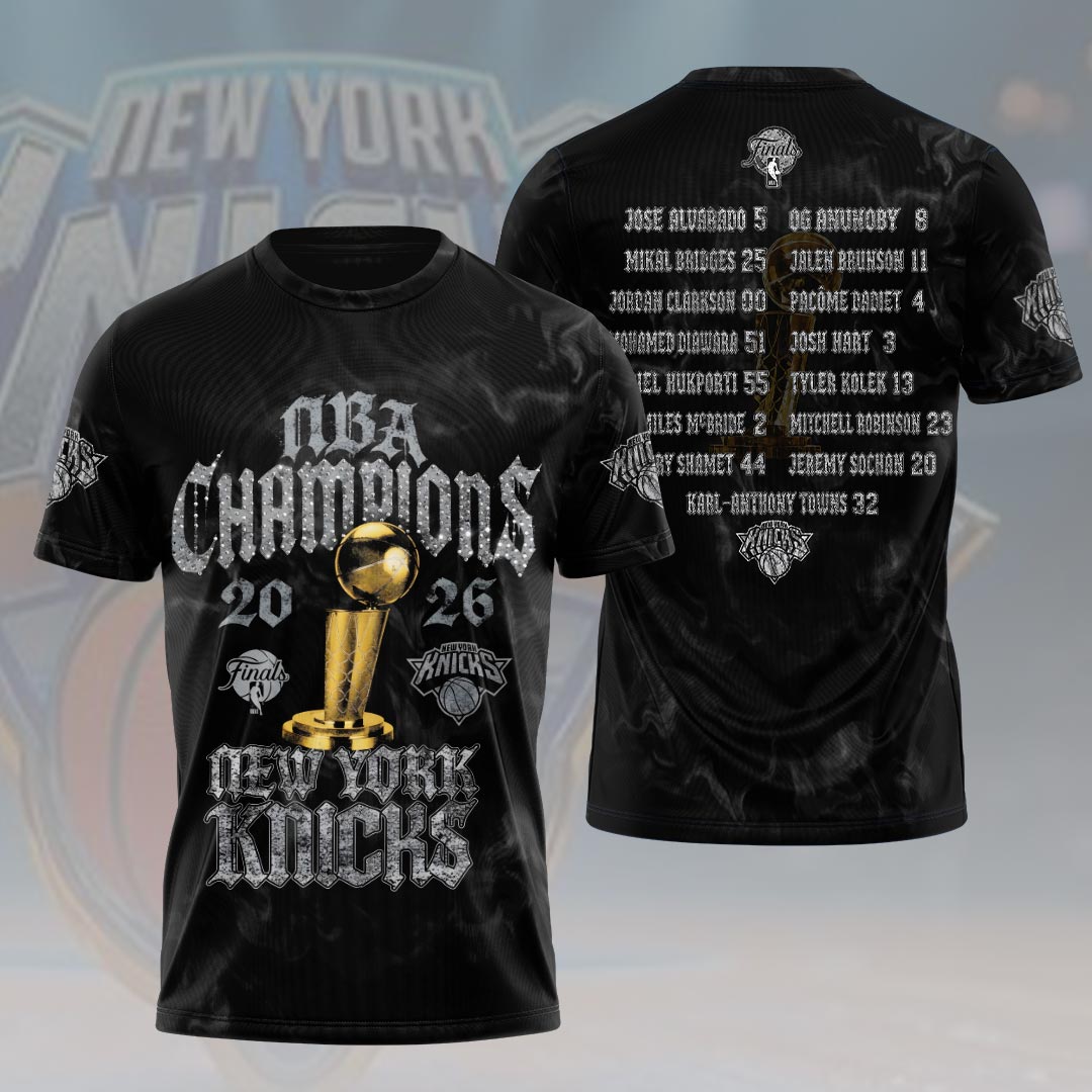New York Knicks 2026 NBA Finals Champions 3D Apparel – HOATT19163
