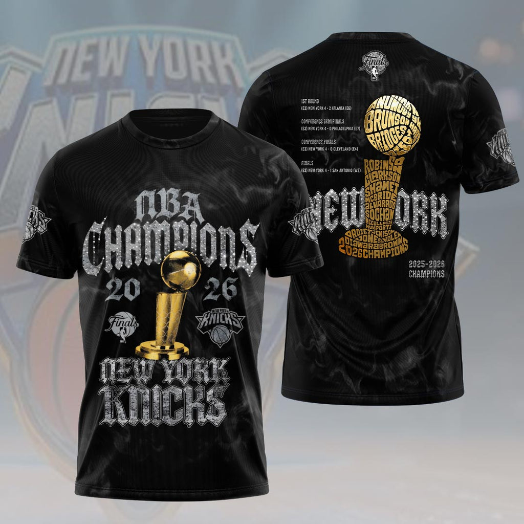 New York Knicks 2026 NBA Finals Champions 3D Apparel – HOATT19207