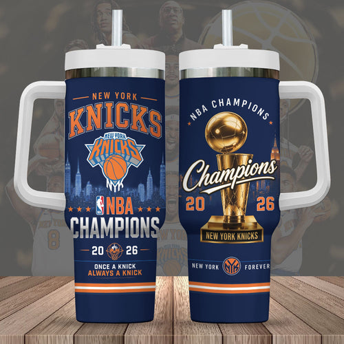 New York Knicks NBA Finals Champions 2026 40oz Tumbler – TANTN23798