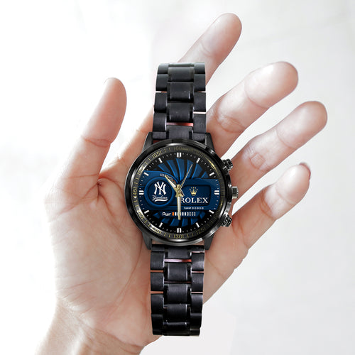 New York Yankees Black Stainless Steel Watch – MAITM13440