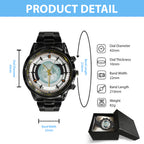 Nier: Automata 10th Anniversary Black Stainless Steel Watch – GNE7475