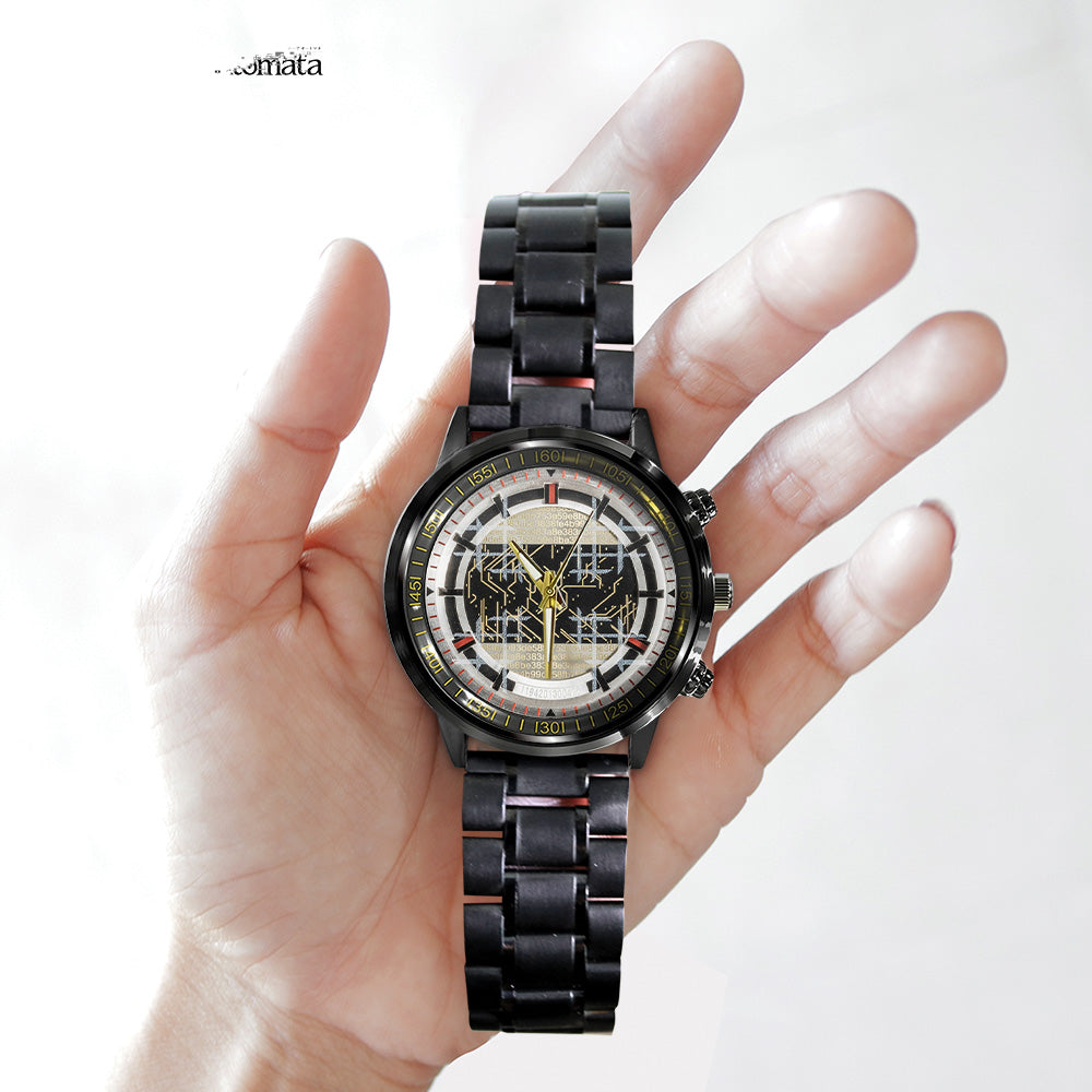 Nier: Automata 10th Anniversary Black Stainless Steel Watch – GNE7477