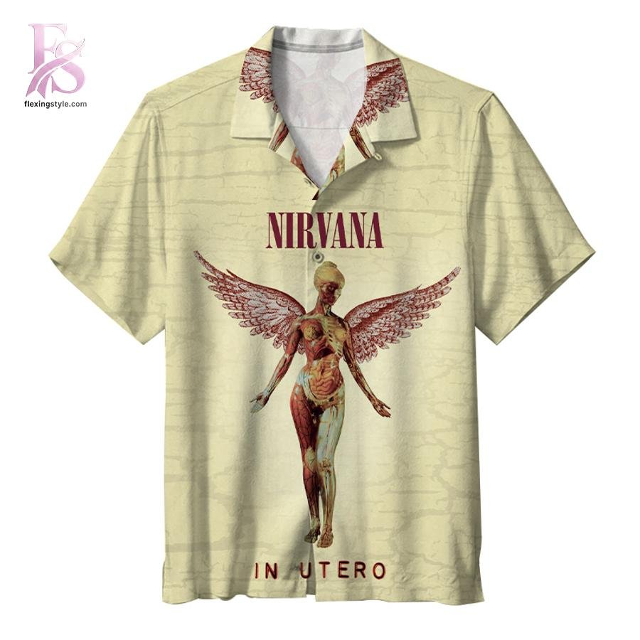 Nirvana In Utero Album Hawaiian Shirt