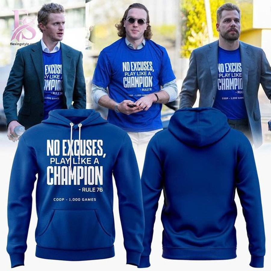 No Excuses Play Like A Champion Tampa Bay Lightning 2026 Hoodie