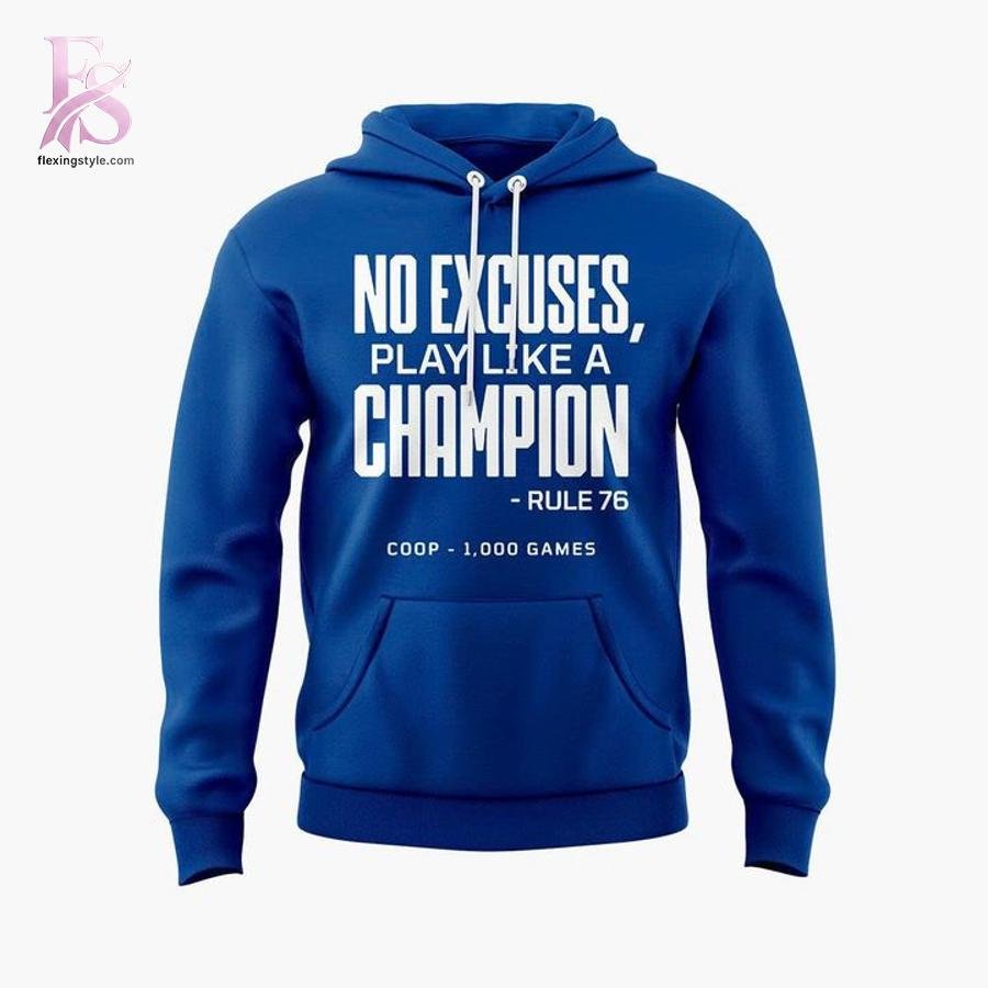 No Excuses Play Like A Champion Tampa Bay Lightning 2026 Hoodie