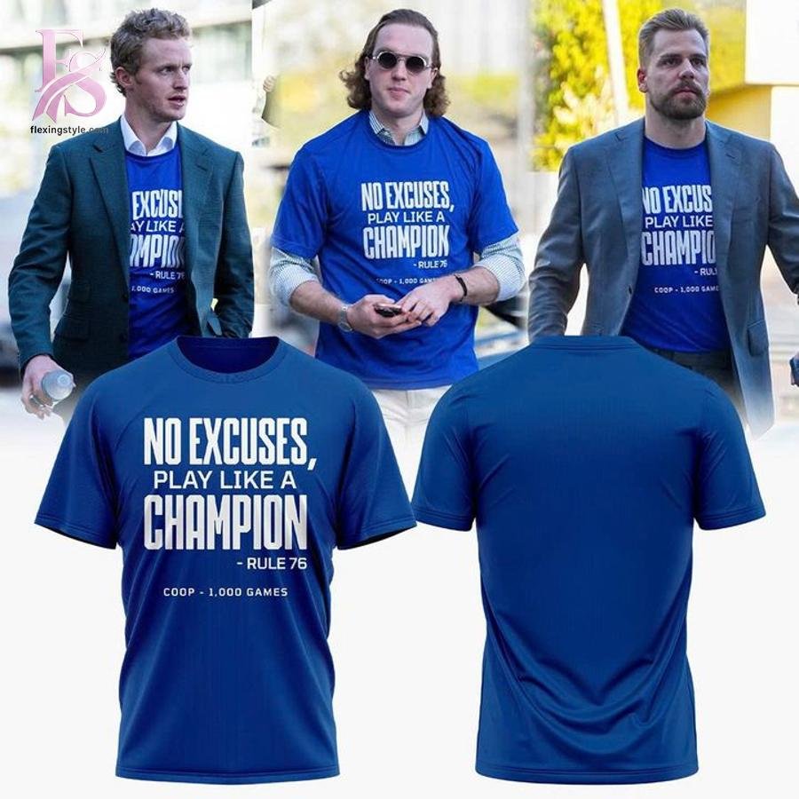 No Excuses Play Like A Champion Tampa Bay Lightning 2026 Hoodie