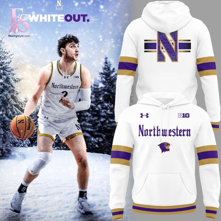 Northwestern Wildcats White Out 2026 Hoodie
