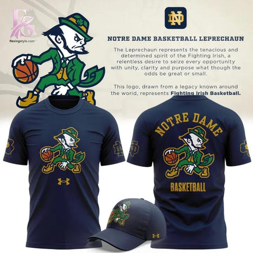 Notre Dame Fighting Irish Under Armour Basketball Leprechaun T-shirt