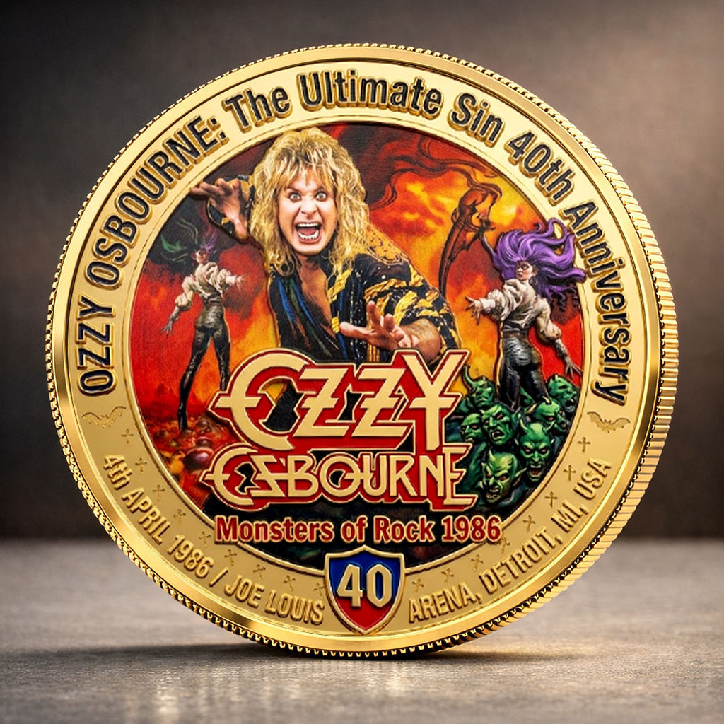 Ozzy Osbourne: The Ultimate Sin 40th Anniversary Commemorative Coin – TMTHU4891