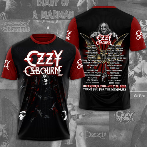 Ozzy Osbourne 3D Apparel – TMTHU563