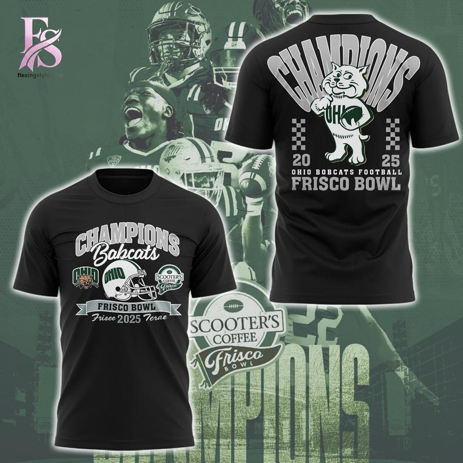 Ohio Bobcats Football Frisco Bowl CHAMPIONS TShirt