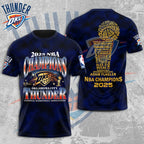 Oklahoma City Thunder 2025 NBA Champions 3D Apparel – MAITM 11757