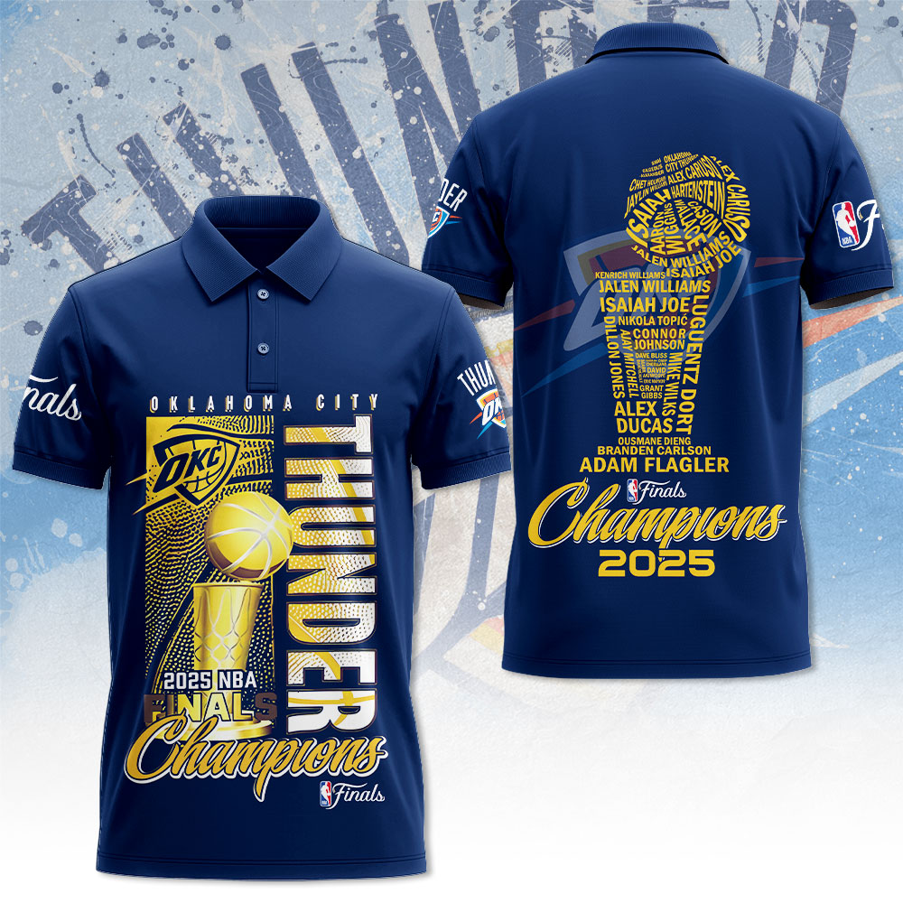 Oklahoma City Thunder 2025 NBA Champions 3D Apparel – MAITM 11797