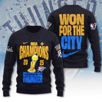 Oklahoma City Thunder 2025 NBA Champions 3D Apparel – MAITM 11747
