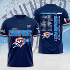 Oklahoma City Thunder 2025 NBA Champions 3D Apparel – MAITM 11820