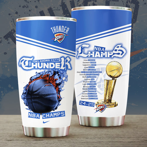 Oklahoma City Thunder 2025 NBA Champions Tumbler Cup – MAITM 11755