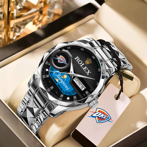 Oklahoma City Thunder 2025 NBA Champions x Rolex Alloy Luxury Quartz Watch – MAITM 12023
