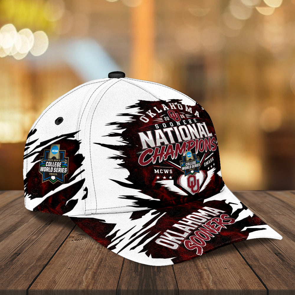 Oklahoma Sooners 2026 NCAA Baseball Men's College World Series Champions Classic Cap – GNE7282
