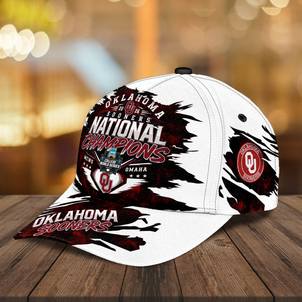 Oklahoma Sooners 2026 NCAA Baseball Men's College World Series Champions Classic Cap – GNE7282