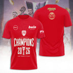 Olympiacos B.C. 2026 EuroLeague Champions 3D Apparel – TANTN23577