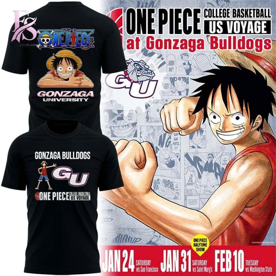 One Piece Gonzaga Bulldogs 2026 Shirt