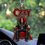 Ozzy Osbourne Custom shape 2-sided Acrylic Car Ornament – HOATT20220