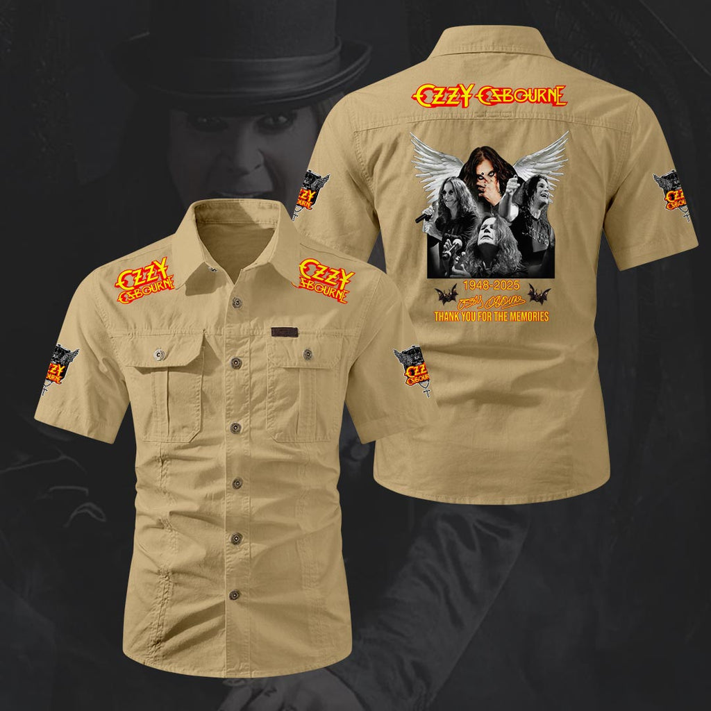 Ozzy Osbourne 2D Short Sleeve Mechanic Shirt – HOATT20163