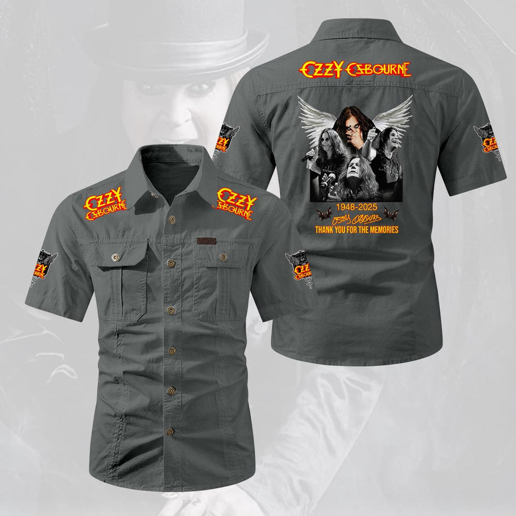 Ozzy Osbourne 2D Short Sleeve Mechanic Shirt – HOATT20163
