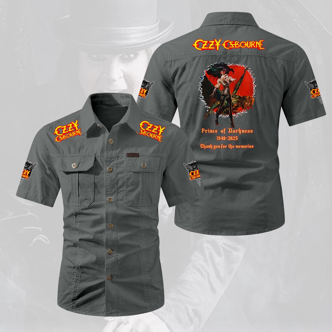 Ozzy Osbourne 2D Short Sleeve Mechanic Shirt – HOATT20164