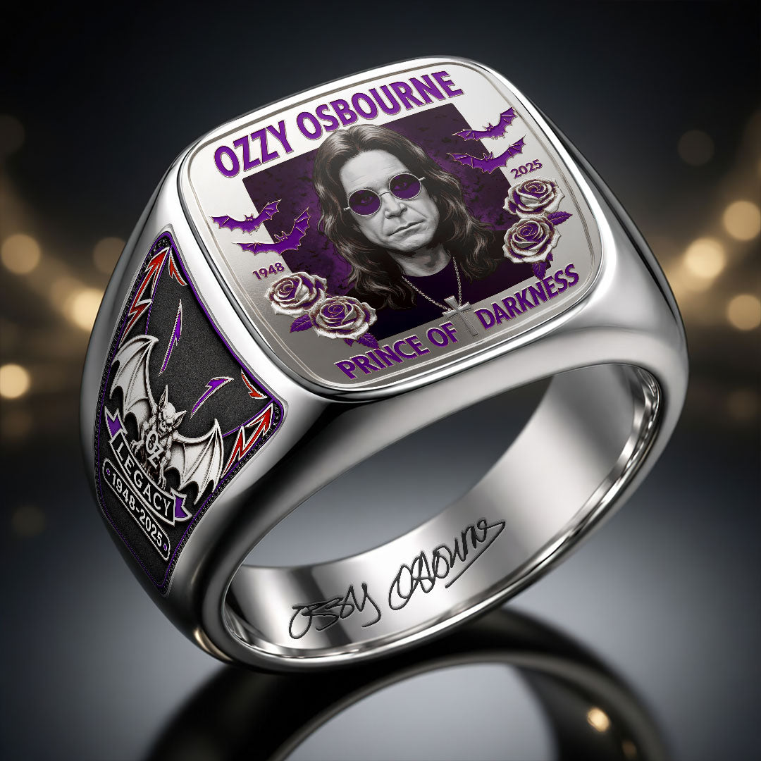 Ozzy Osbourne 3D Engraved Ring – HOATT18359
