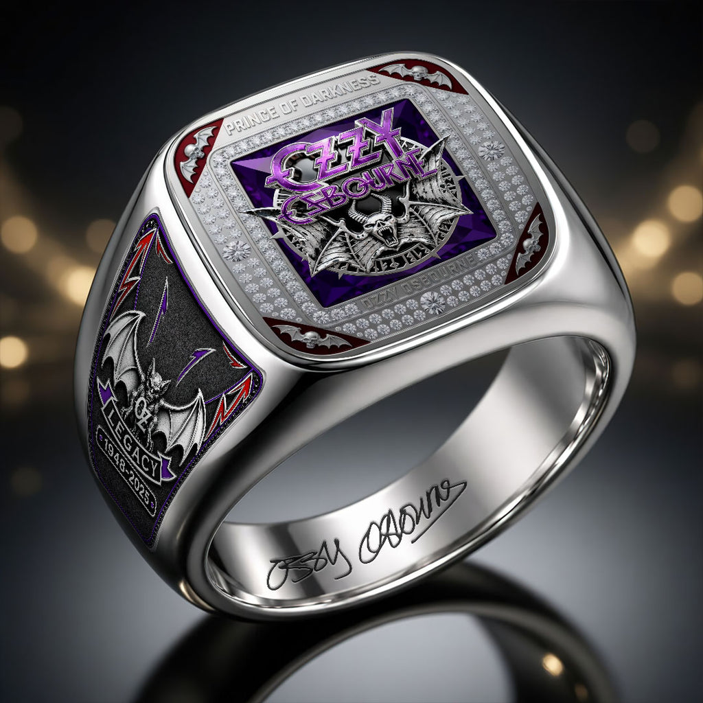 Ozzy Osbourne 3D Engraved Ring – HOATT18426