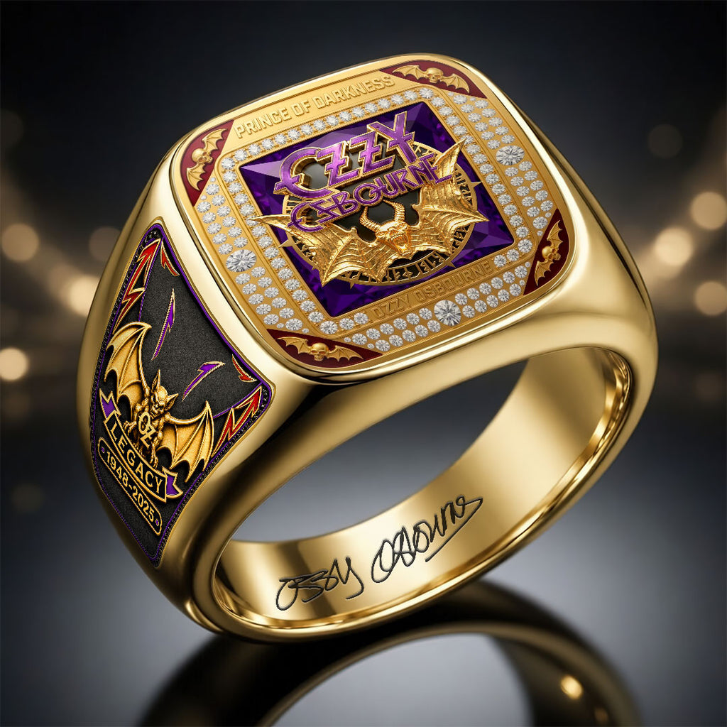 Ozzy Osbourne 3D Engraved Ring – HOATT18426