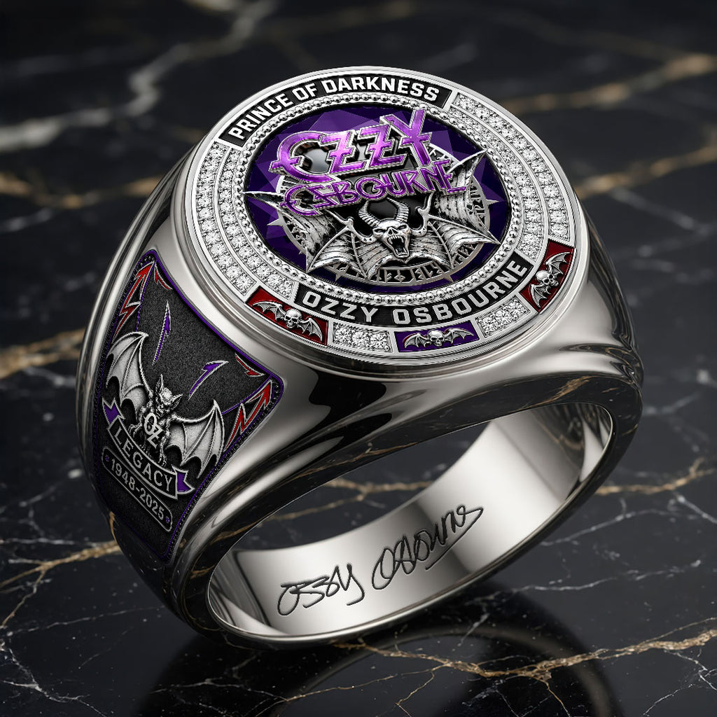 Ozzy Osbourne 3D Engraved Ring – HOATT18426