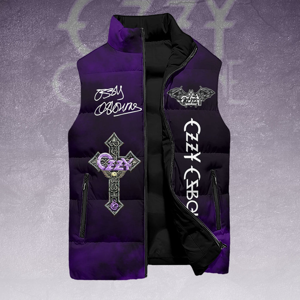 Ozzy Osbourne 3D Sleeveless Down Jacket – HOATT14911