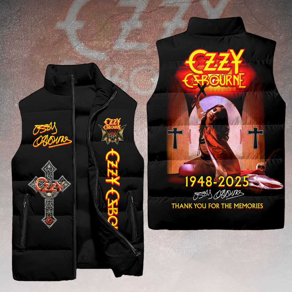 Ozzy Osbourne 3D Sleeveless Down Jacket – HOATT15001