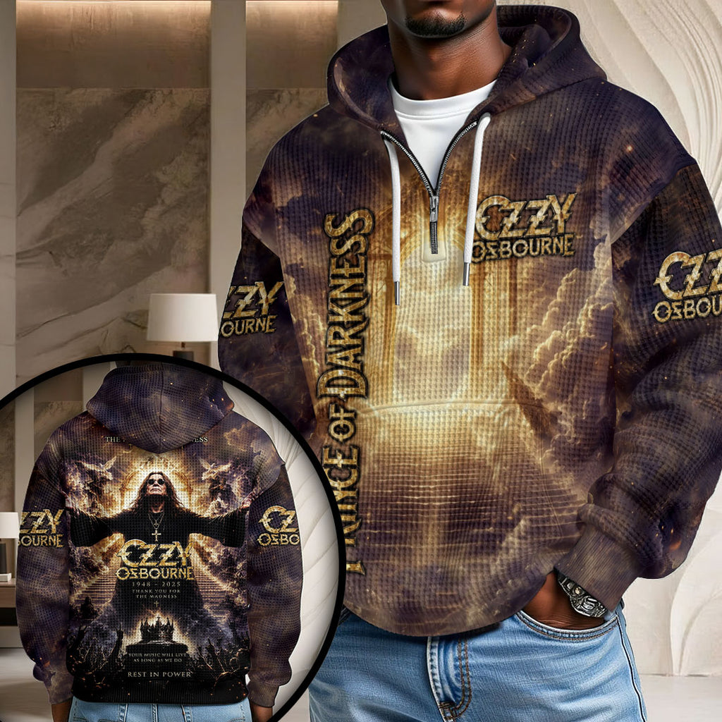 Ozzy Osbourne 3D Unisex Waffle Hoodie – TMTHU7989