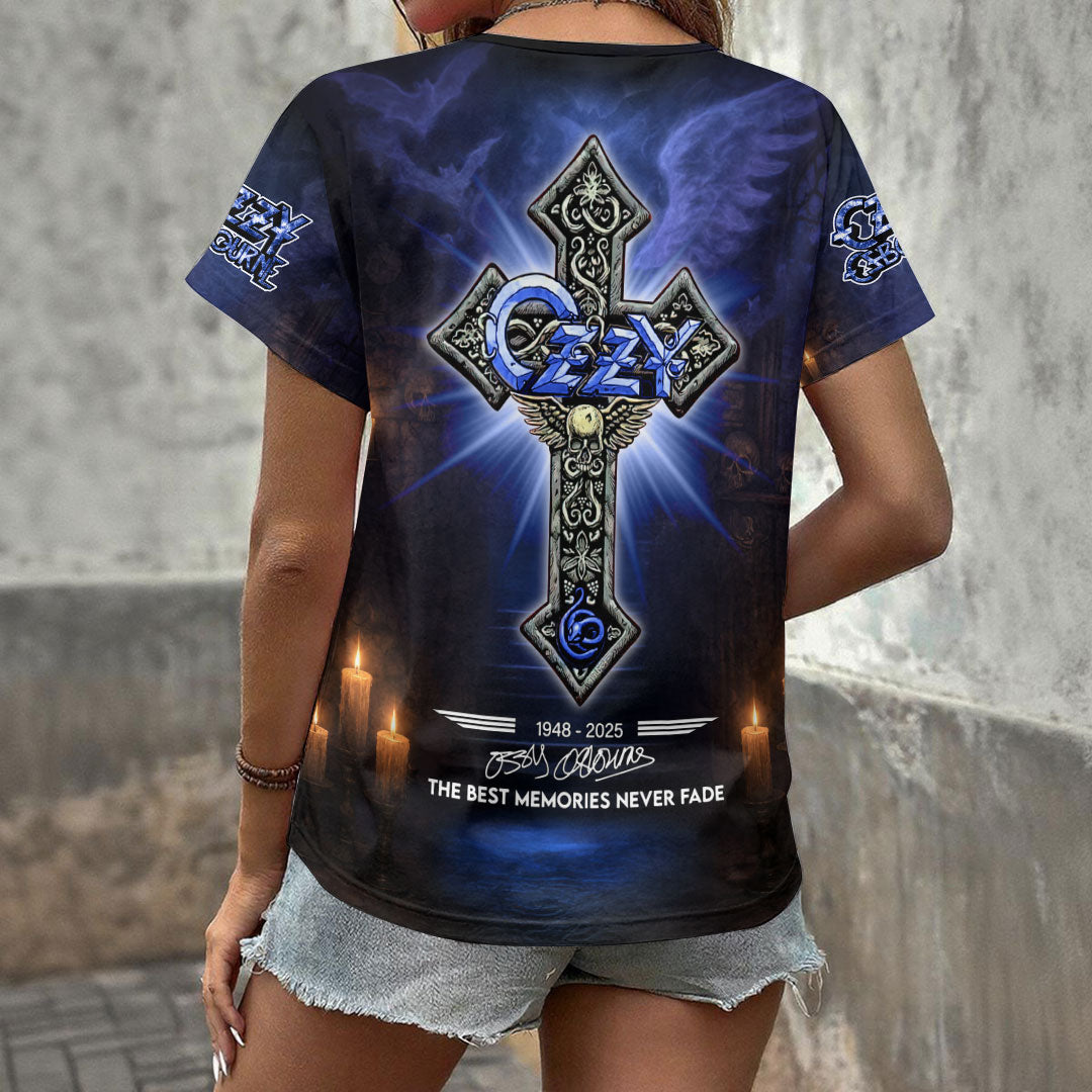 Ozzy Osbourne 3D Women's V-Neck T-Shirt – HOATT18380