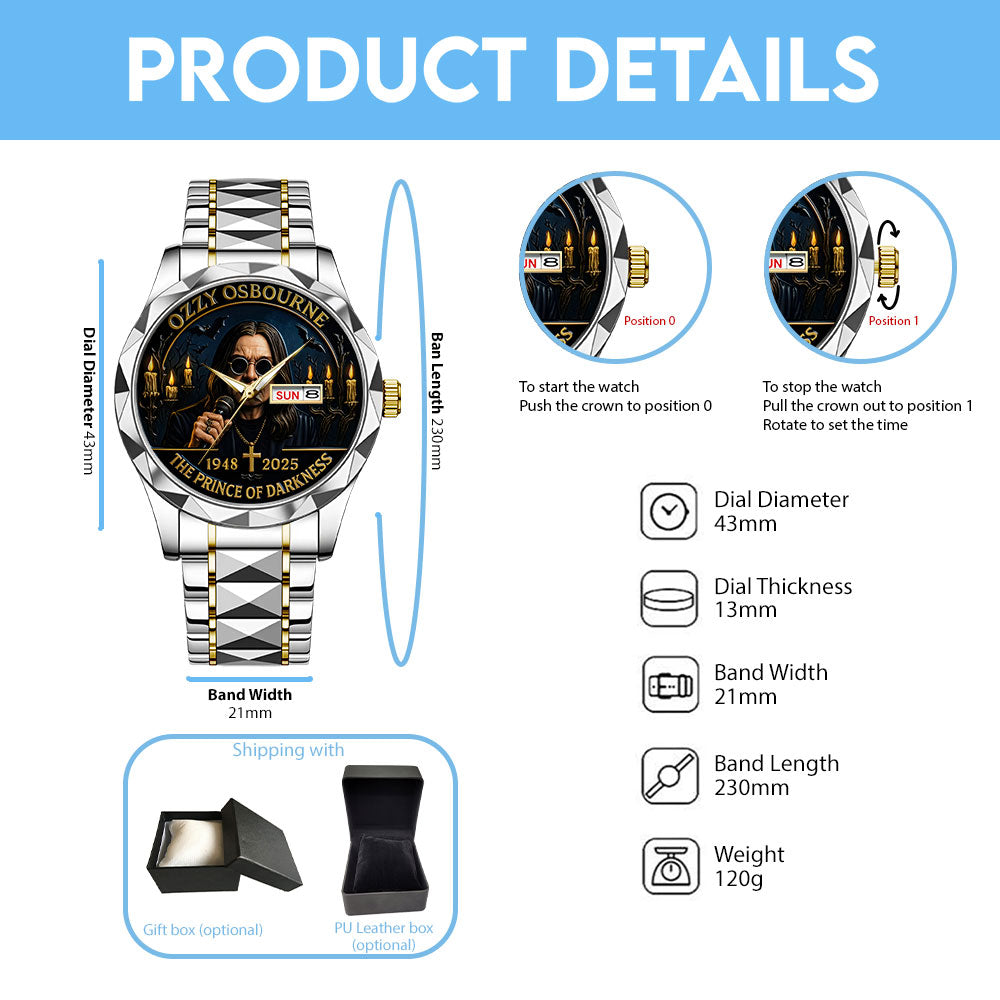 Ozzy Osbourne Alloy Luxury Quartz Watch – TANTN 14711