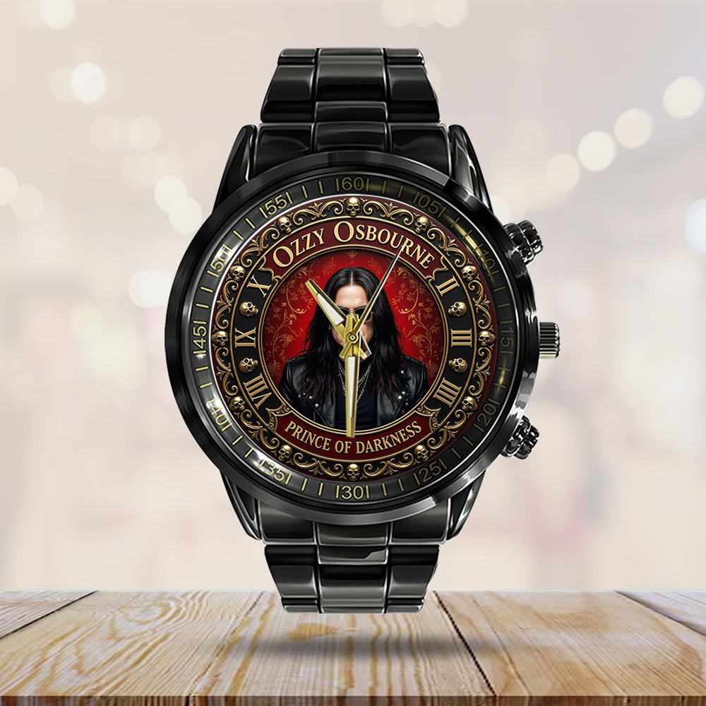 Ozzy Osbourne Black Stainless Steel Watch – TMTHU7948