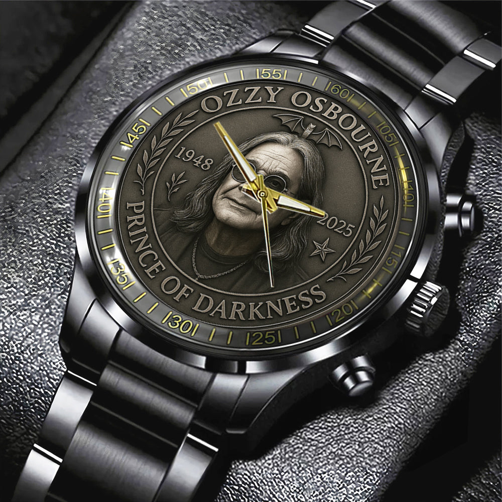 Ozzy Osbourne Black Stainless Steel Watch – MAITM 12254